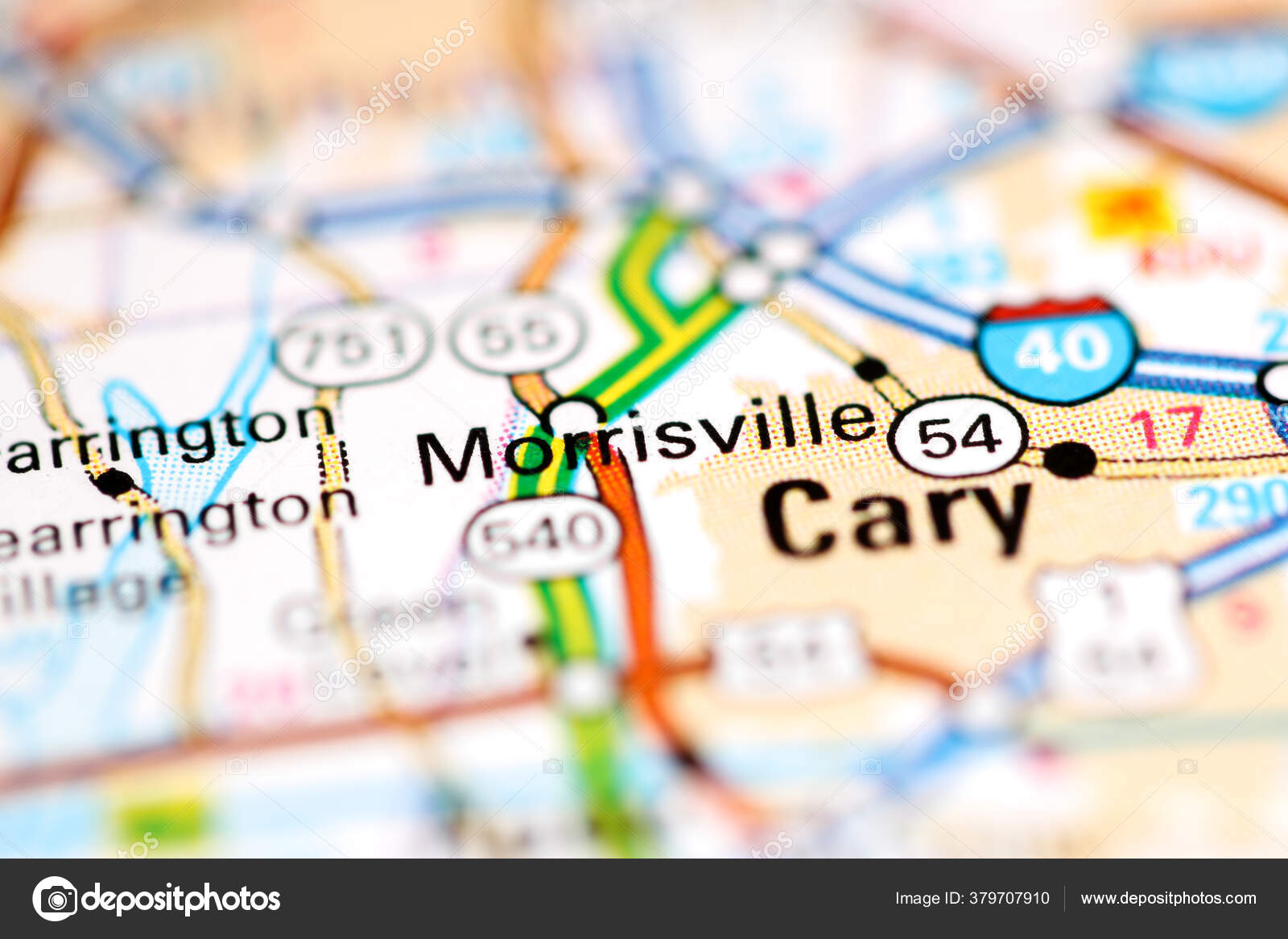 Morrisville North Carolina Usa Geography Map — Stock Photo 