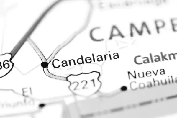 Candelaria México Mapa — Foto de Stock
