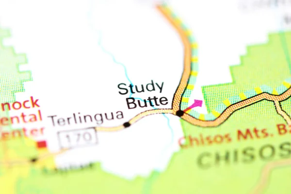 Study Butte Texas Usa Map — Stock Photo, Image