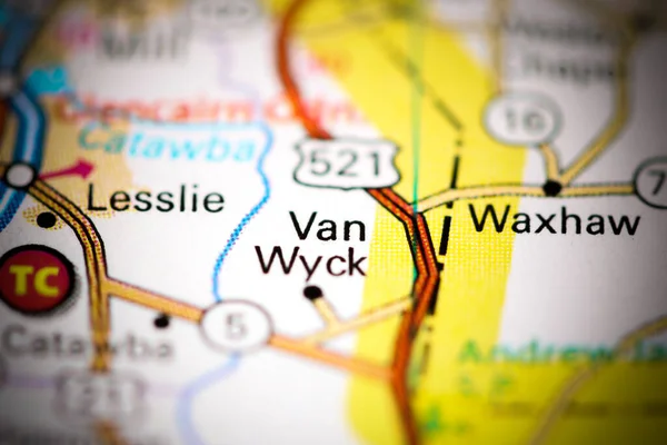 Van Wyck Augusta Usa Map — Stock Photo, Image