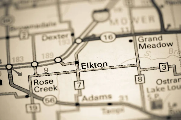 Elkton Iowa Stati Uniti Una Mappa — Foto Stock