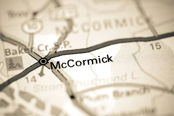 Mccormick Augusta Eeuu Mapa — Foto de Stock