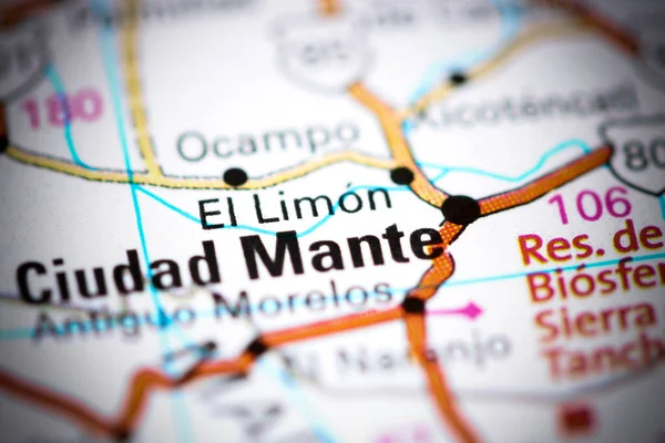 El Limon. Mexico on a map