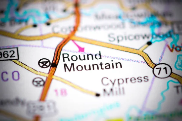 Mountain Texas Eua Sobre Mapa — Fotografia de Stock