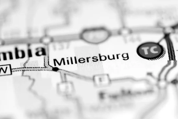 Millersburg Misuri Eeuu Mapa Geográfico — Foto de Stock