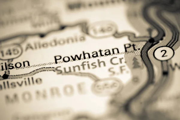 Powhatan Ohio Usa Geography Map — Stock Photo, Image