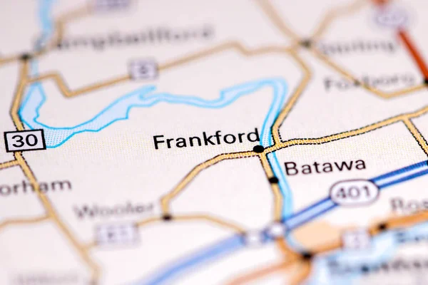 Frankford. Canada on a map