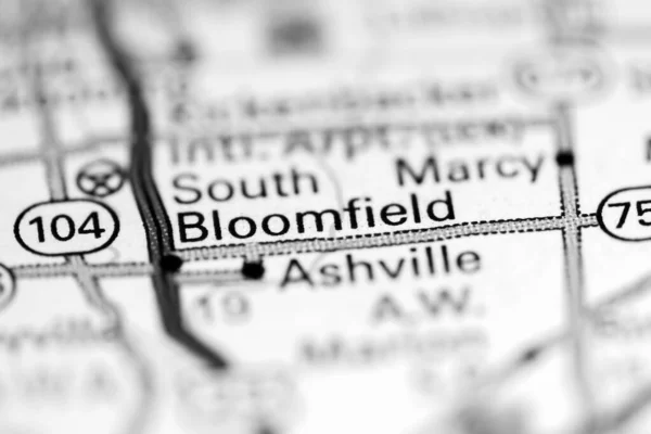 Bloomfield Ohio Stati Uniti Una Mappa Geografica — Foto Stock