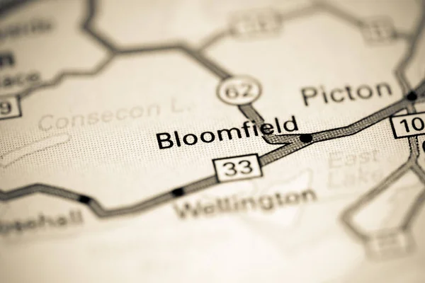 Bloomfield Canada Una Mappa — Foto Stock