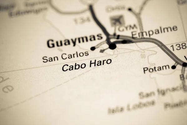 Cabo Haro México Mapa — Foto de Stock