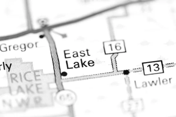 East Lake Minnesota Eeuu Mapa — Foto de Stock