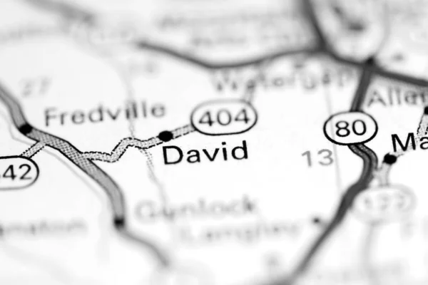 デビッド ケンタッキー州 地理地図上のアメリカ — ストック写真