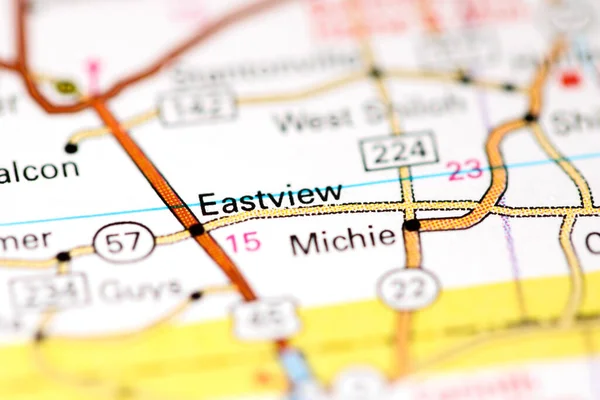 Eastview Tennessee Eeuu Mapa — Foto de Stock