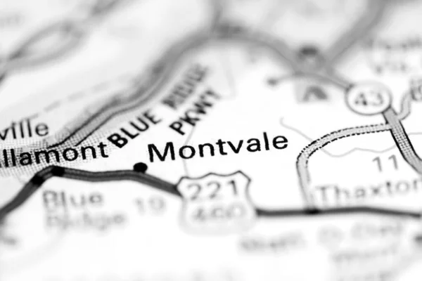 Montvale Virginia Eeuu Mapa Geográfico —  Fotos de Stock