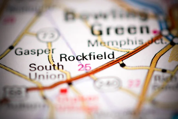 Rockfield Kentucky Eua Sobre Mapa Geografia — Fotografia de Stock