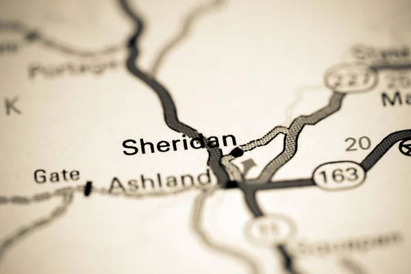 Sheridan Maine Usa Map — Stock Photo, Image