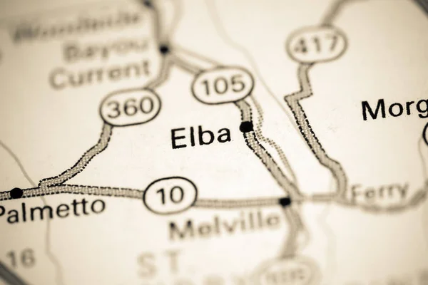Elba Vagyok Louisianában Usa Térképen — Stock Fotó