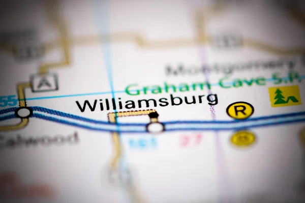 Williamsburg Det Missouri Usa Geografisk Karta — Stockfoto