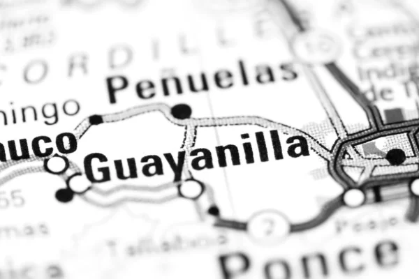 Guayanilla Puerto Rico Mapa — Foto de Stock