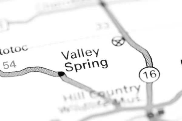 Valley Spring Texas Eeuu Mapa —  Fotos de Stock