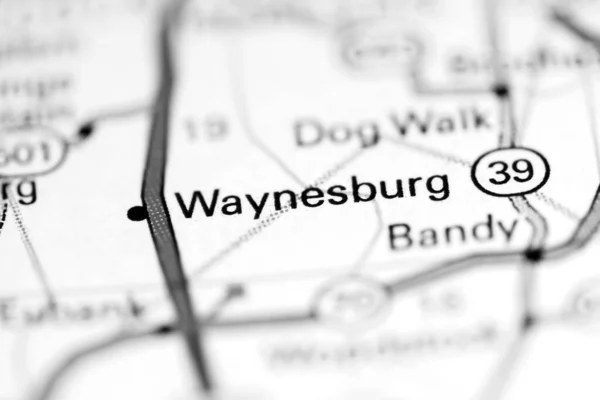 Waynesburg Kentucky Usa Een Aardrijkskundekaart — Stockfoto