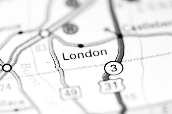 London Alabama Usa Auf Einer Karte — Stockfoto