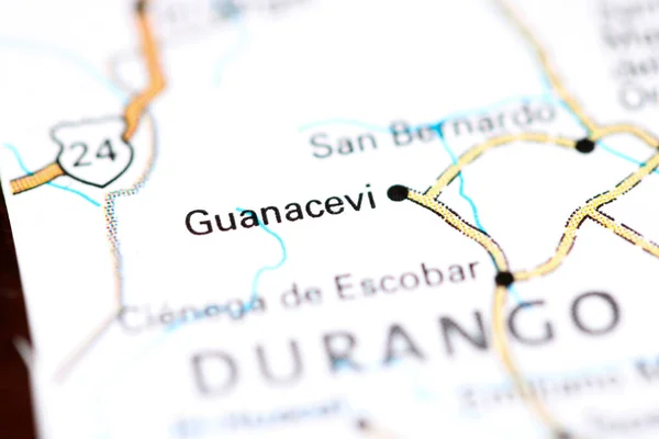 Guanacevi México Mapa — Foto de Stock
