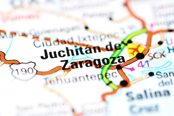 Juchitan Zaragoza Mexiko Karta — Stockfoto