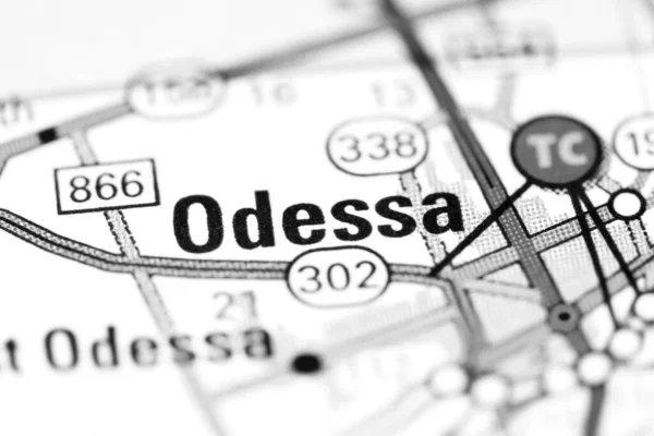 Odessa Texas Usa Map — Stock Photo, Image