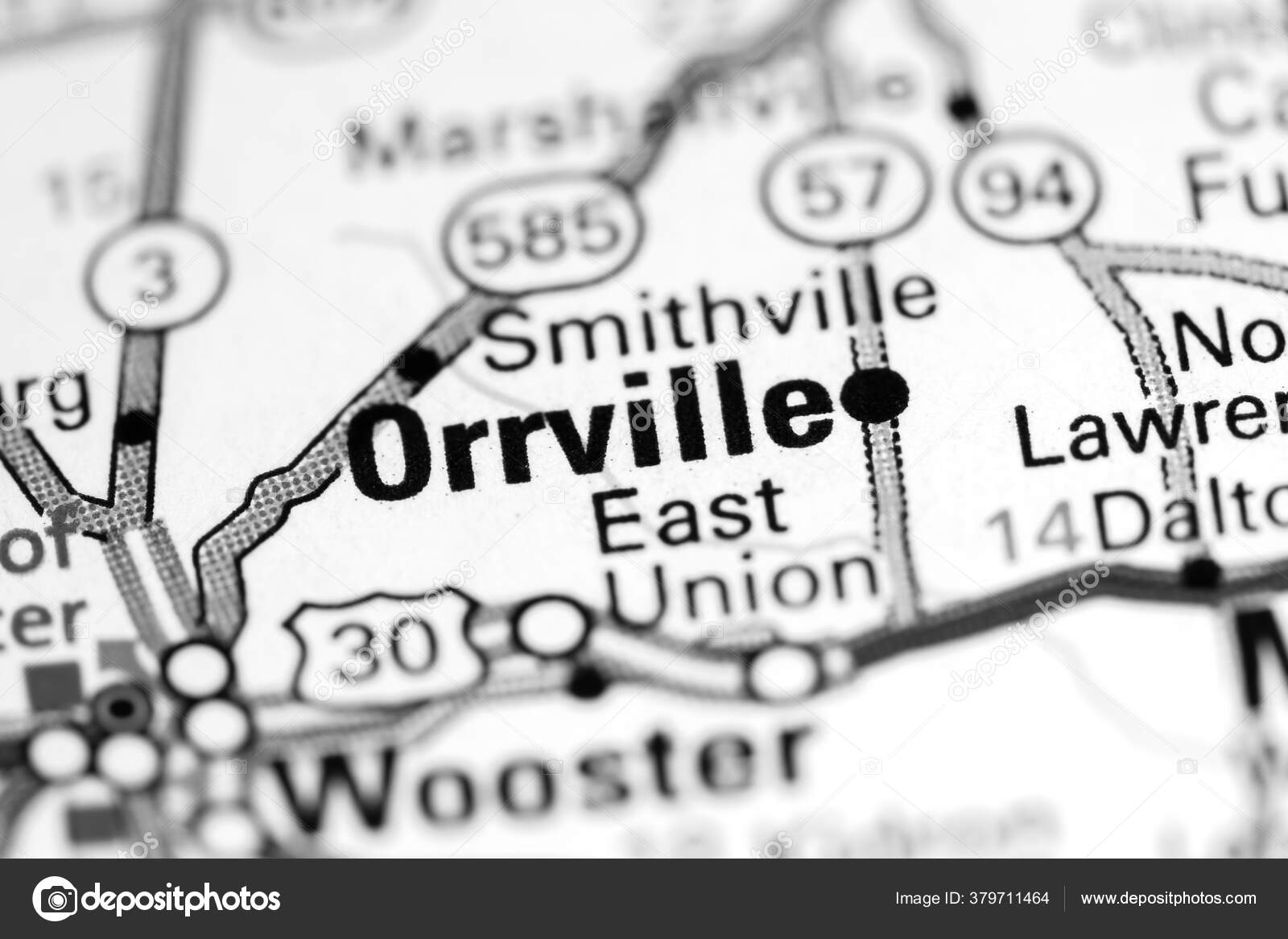 Orrville Ohio Usa Map — Stock Photo © aliceinwonderland2020 379711464