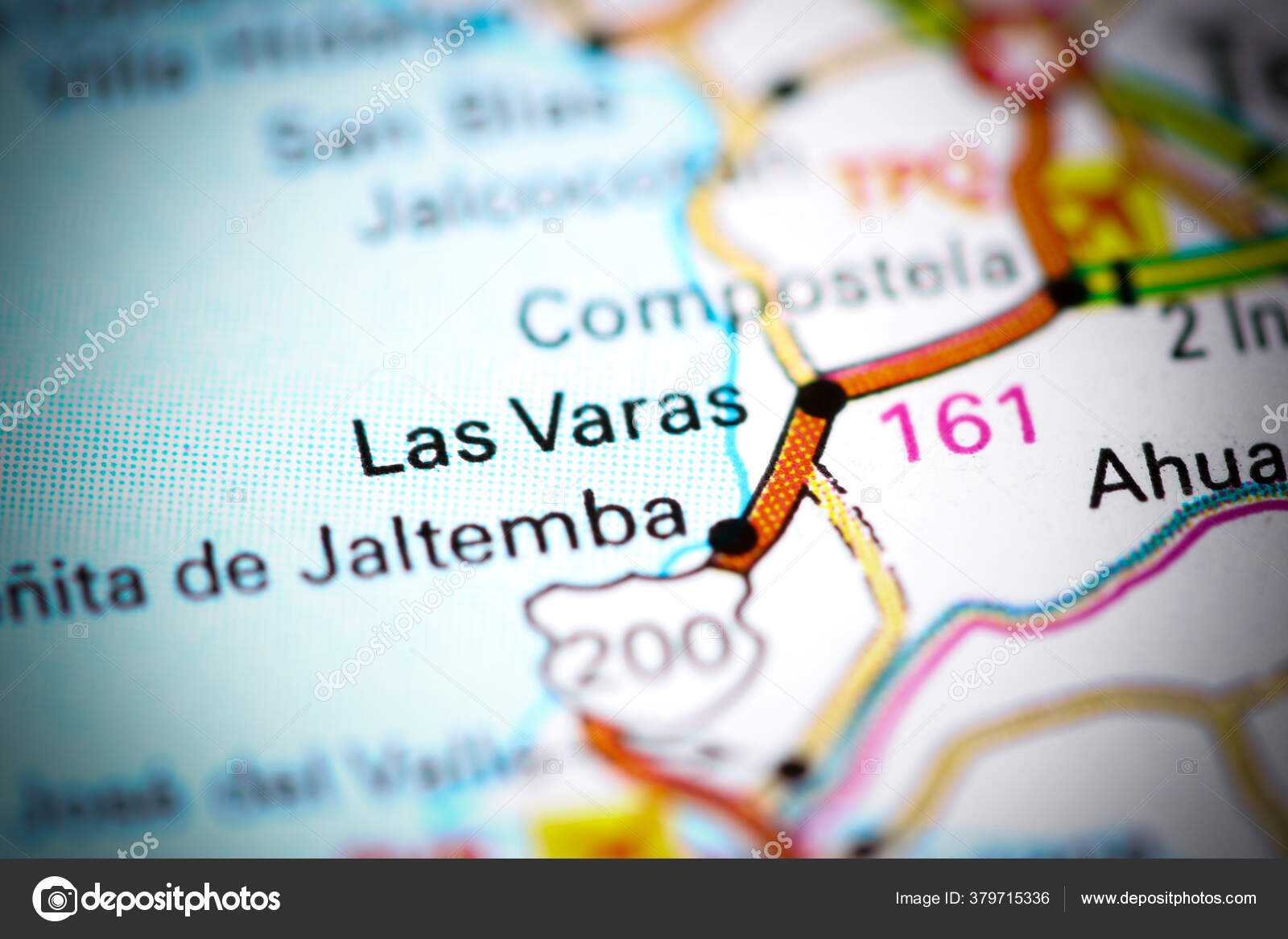 Las Varas Mexico Map Stock Photo by ©aliceinwonderland2020 379715336