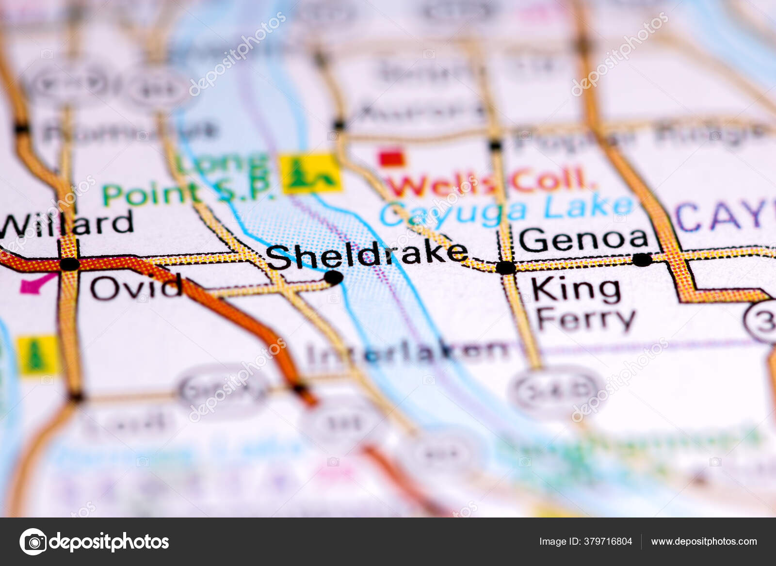 Sheldrake New York Usa Map — Stock Photo © aliceinwonderland2020 379716804