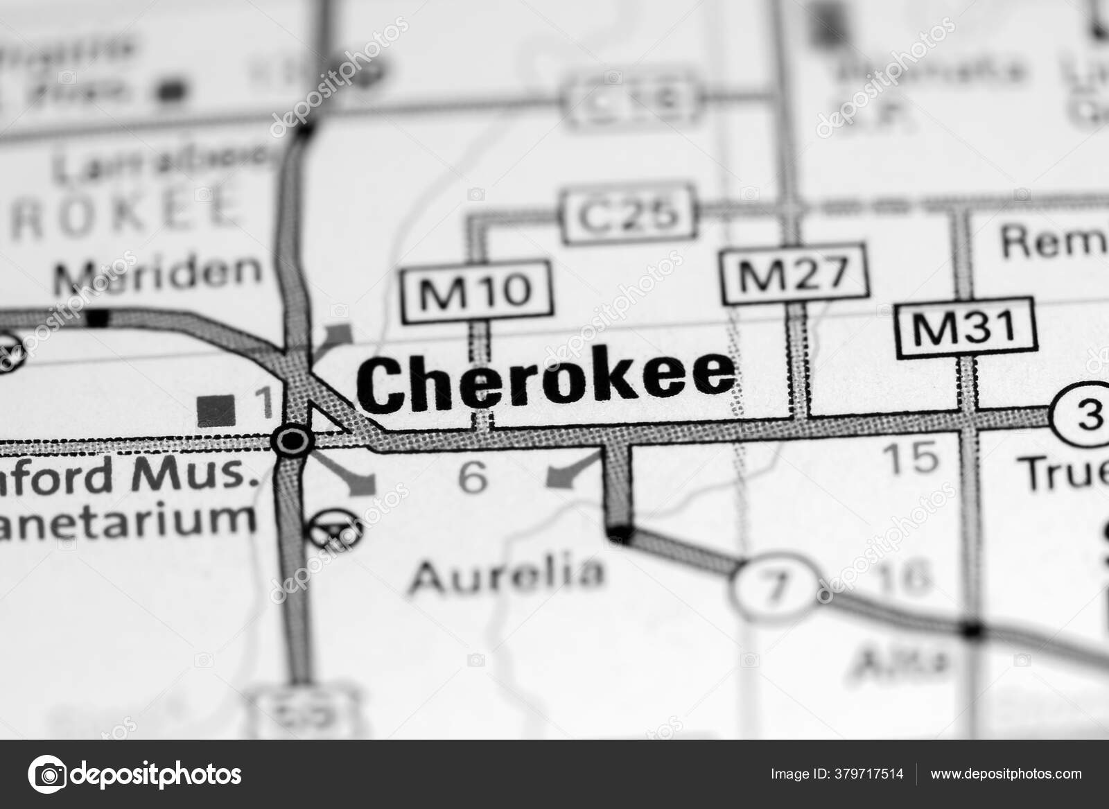 Cherokee Iowa Usa Map — Stock Photo © aliceinwonderland2020 379717514