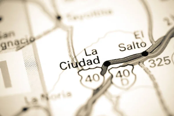 Ciudad México Sobre Mapa — Fotografia de Stock