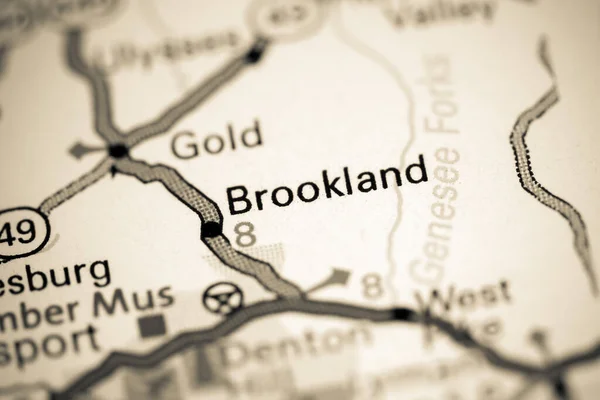 Brookland Pennsylvania Eeuu Mapa — Foto de Stock