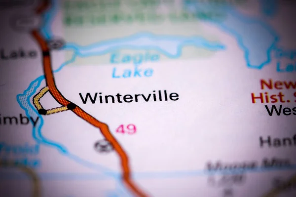 Winterville Ben Maine Ben Usa Térképen — Stock Fotó