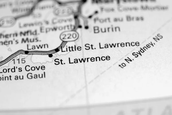 Aziz Lawrence Kanada Haritada — Stok fotoğraf