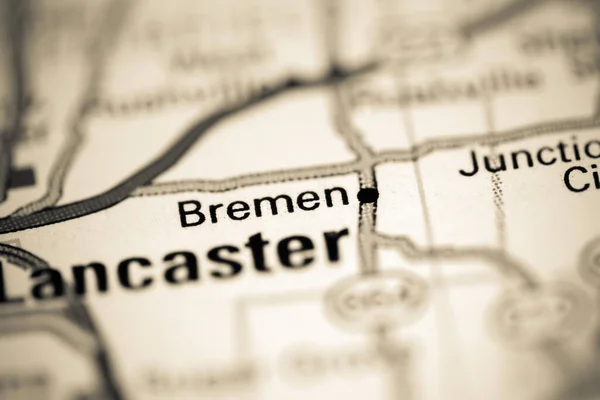 Bremen Ohio Usa Geography Map — Stock Photo, Image
