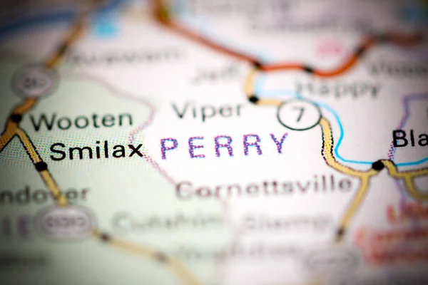 Perry Kentucky Abd Coğrafya Haritasında — Stok fotoğraf