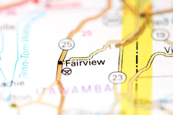 Fairview Mississippi Eeuu Mapa — Foto de Stock