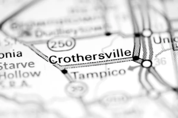 Crothersville Indiana Stati Uniti Una Mappa Geografica — Foto Stock