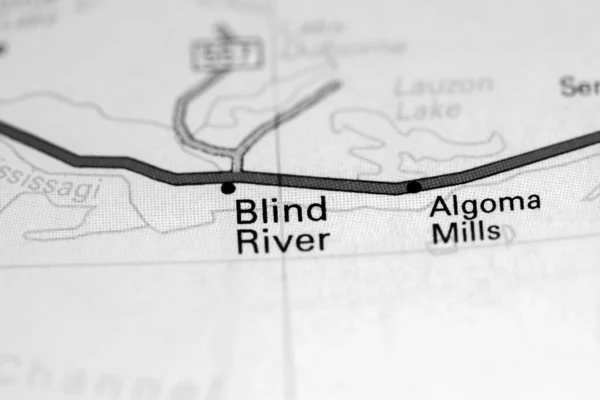 Blind River. Canada on a map