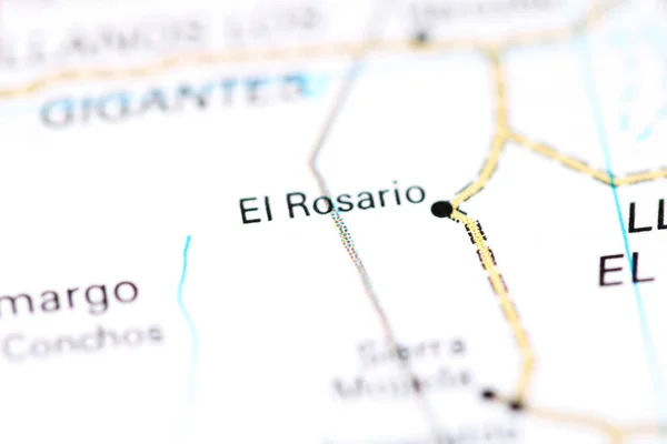 Rosario México Sobre Mapa — Fotografia de Stock