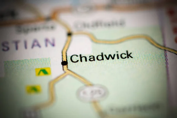 Chadwick Missouri États Unis Sur Une Carte Géographique — Photo