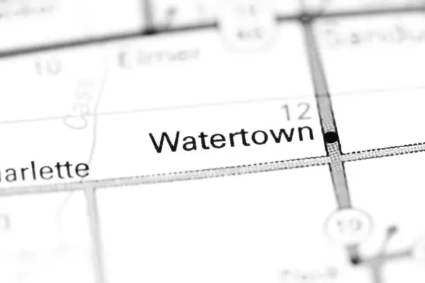 Watertown Michigan Eeuu Mapa — Foto de Stock