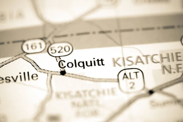 Colquitt Louisiana Abd Haritada — Stok fotoğraf