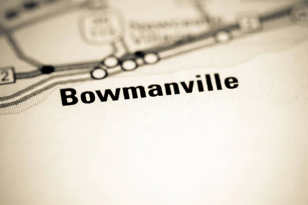 Bowmanville Canadá Sobre Mapa — Fotografia de Stock