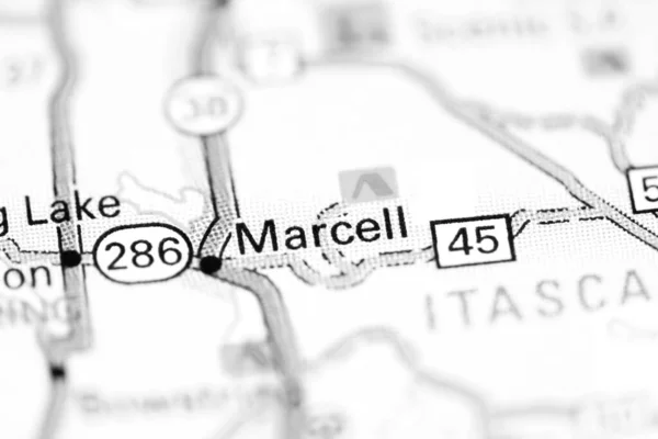 Μαρσέλ Μινεσότα Ηπα Ένα Χάρτη — Φωτογραφία Αρχείου