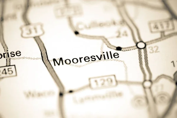 Mooresville Tennessee Eua Sobre Mapa — Fotografia de Stock