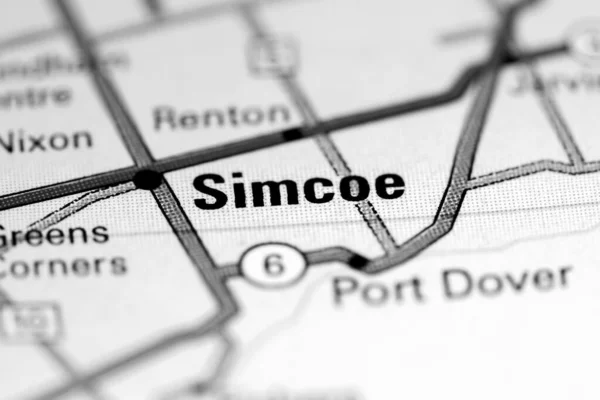 シムコー 地図上のカナダ — ストック写真